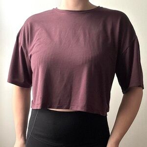Parade eggplant purple soft boxy t-shirt